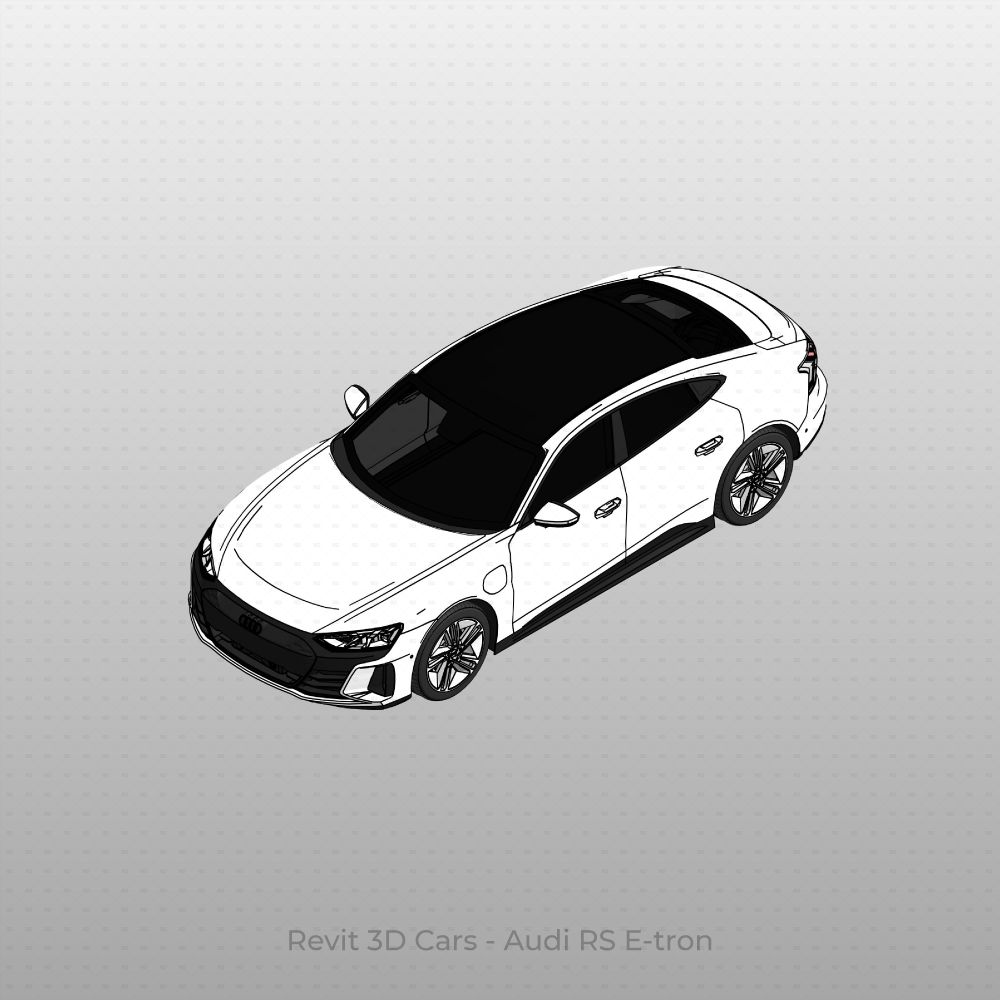Cars Block Rvt Revit 3D Vehicle: Audi RS E-tron Car | Download Family | Revit Dynamo