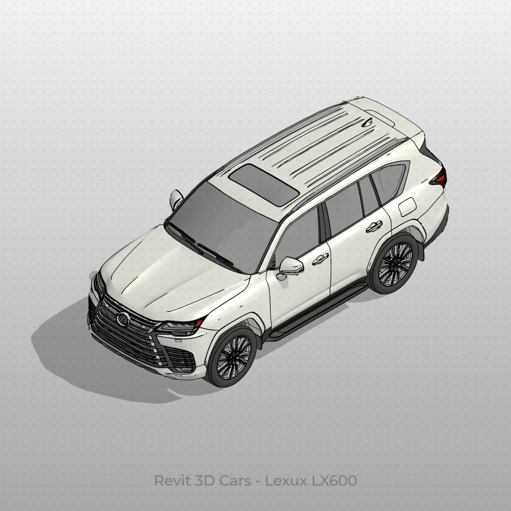 Revit 3D Car family Lexus LX600 Free Download