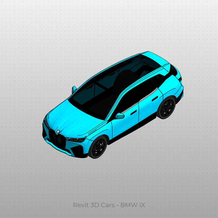 Revit 3D Vehicle: BMW iX Car | Download Car Family | Revit Dynamo