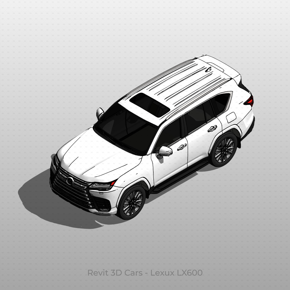 Revit 3D Car family Lexus LX600 Free Download