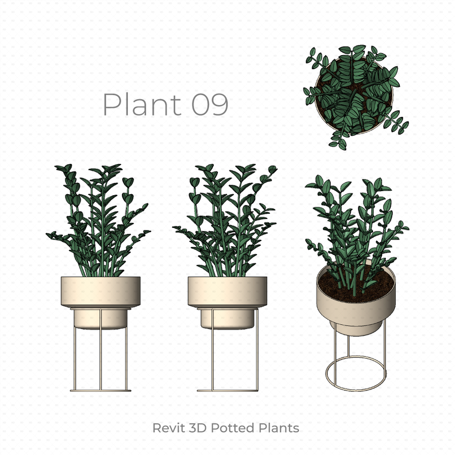 Download Revit 3D Planting - Potted Plants Families | RD Studio