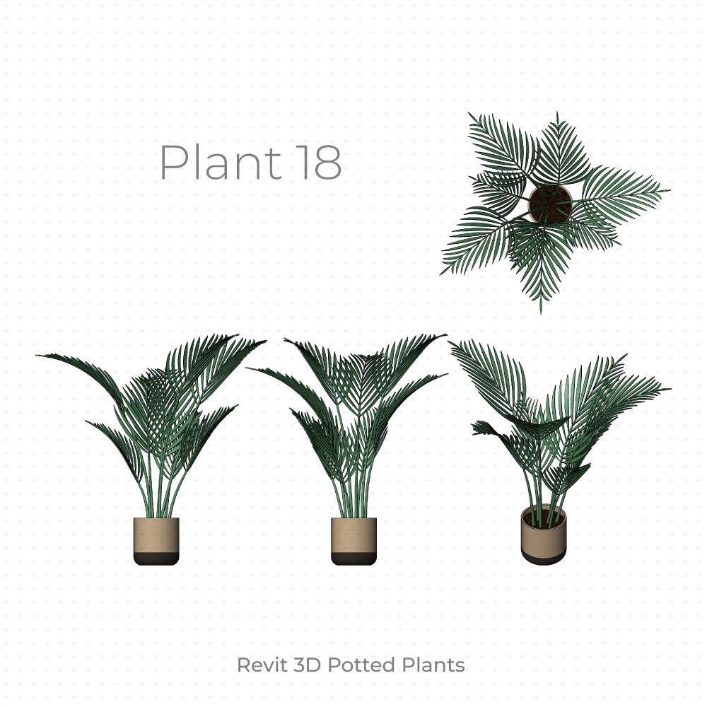 Download Revit 3D Planting - Potted Plants Families | RD Studio