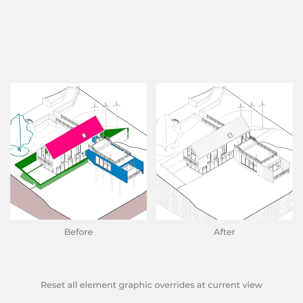 reset element overrides revit