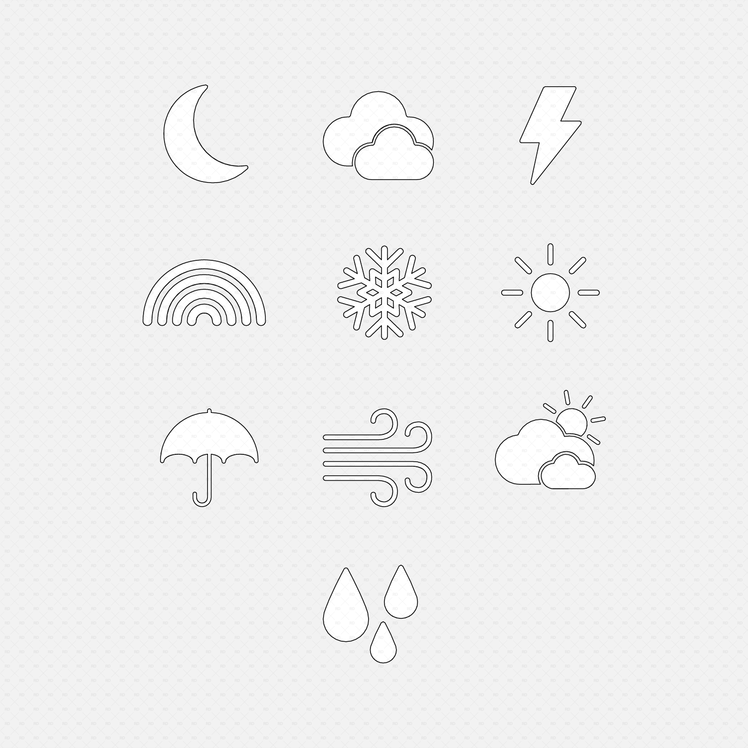 Revit Symbols Climate and Weather Conditions