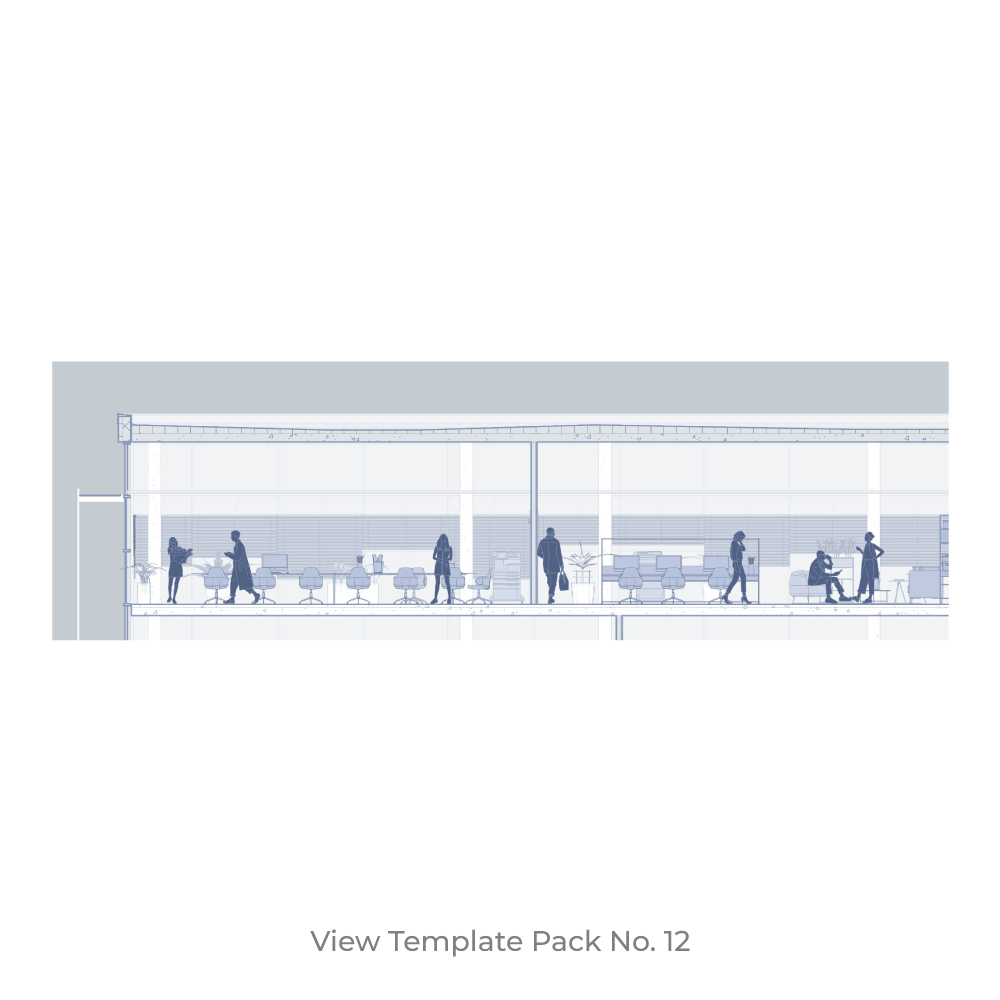 revit view template section