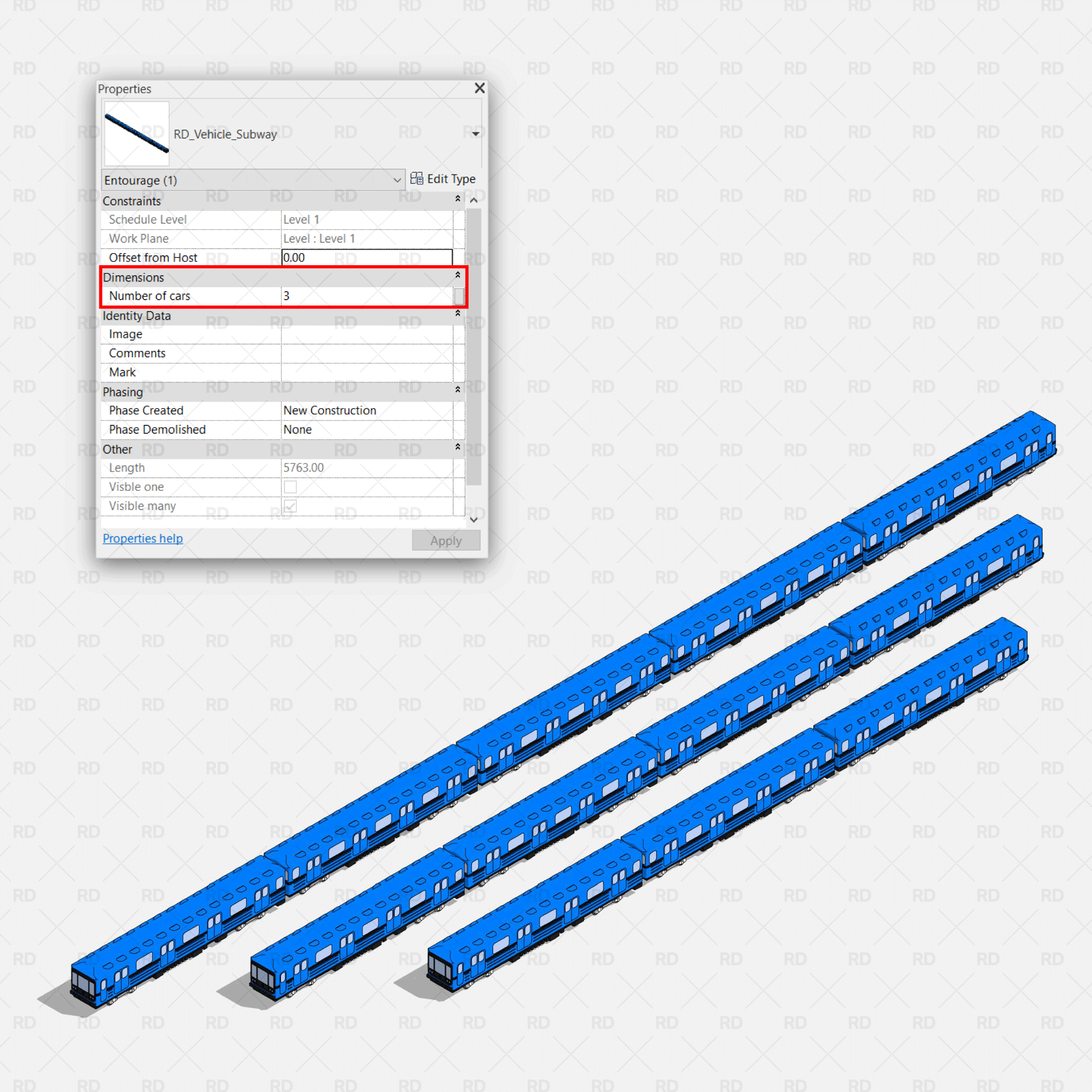 Revit Parametric Subway Family 